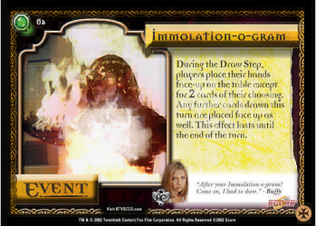 #62 Immolation-o-gram